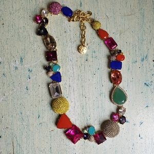 Charm & Chain gold crystal Choker